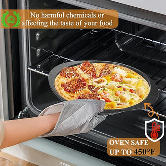 12 Pieces Pizza Pan Bulk Restaurant Aluminum Pizza Pan Set Round Pie Cake Plate Rust Free Cake Tray for Oven Baking Home Kitchen Restaurant Easy Clean(16 Inch)