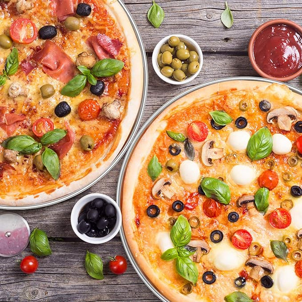 AirPerfect Nonstick 16 Pizza Pan – Pizza Tray for Oven Perforated Round Pizza Pan Carbon Steel Baking Pan Homemade Frozen & Leftover Slices